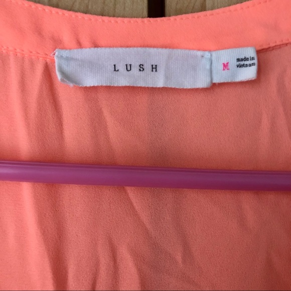 2/$25 Lush Nordstrom Neon Chiffon Tank Top - Picture 2 of 6